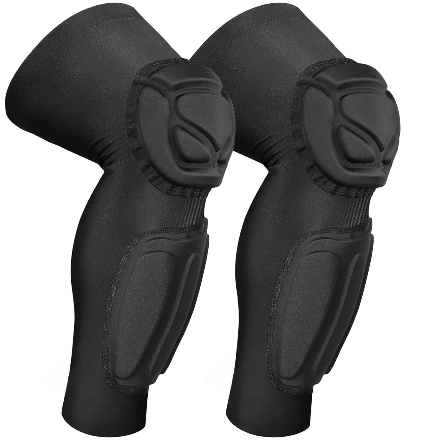 Rodilleras acolchadas para pantorrilla, funda de compresión para pierna, protector de muslo, espinillera para fútbol, ​​baloncesto, voleibol, fútbol, ​​béisbol para adultos (1 par)