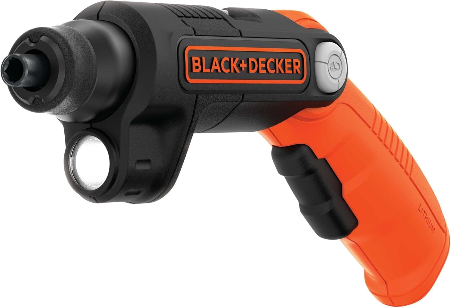 BLACK+DECKER Destornillador inalámbrico con luz LED 4V MAX, Destornillador eléctrico con juego de 2 puntas (BDCSFL20C)