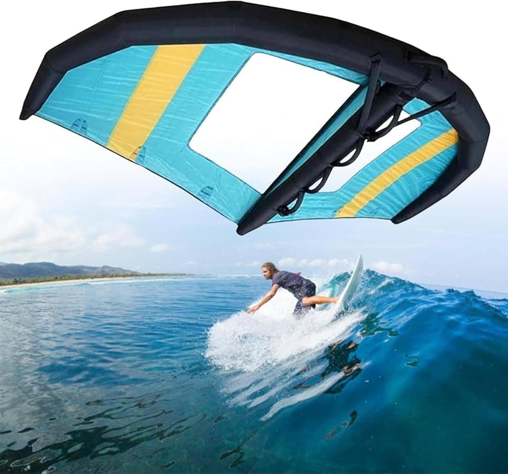 Tabla De Hidroala Inflable, Vela De Surf De Mano, Ala De Surf Inflable, Ala De Kitesurf, Windsurf con Ventana, para Deportes Acuáticos, Kiteboard Surf,6m³