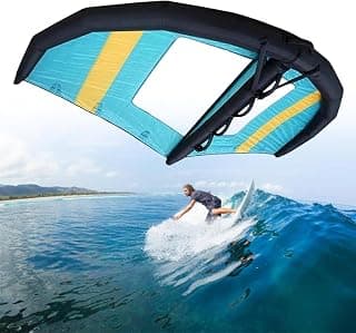 Tabla De Hidroala Inflable, Vela De Surf De Mano, Ala De Surf Inflable, Ala De Kitesurf, Windsurf con Ventana, para Deportes Acuáticos, Kiteboard Surf,6m³