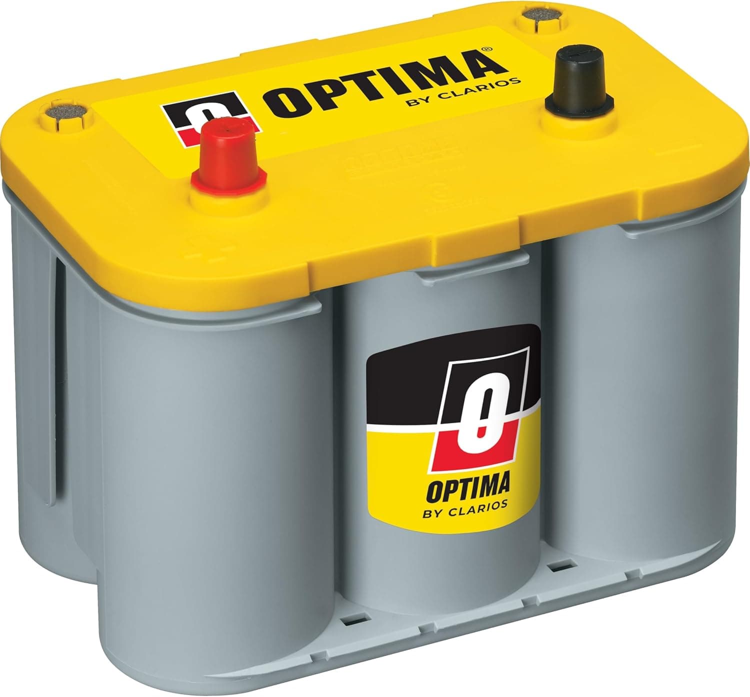 OPTIMA® Batteries High Performance D34 YELLOWTOP® Sealed AGM Battery | Dual Purpose Car, Truck and SUV Battery, 750 CCA, Maintenance Free, Versatile Mounting