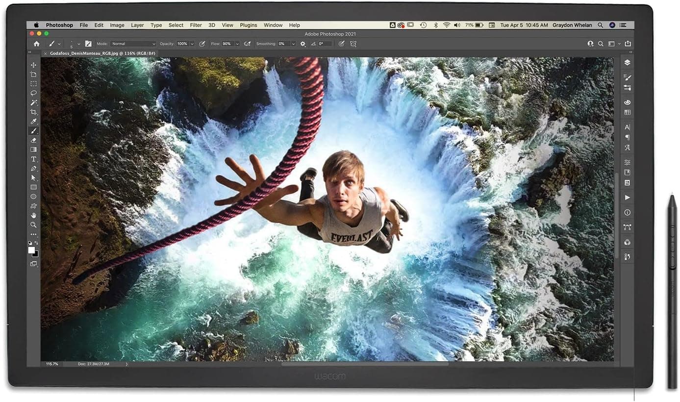 Wacom Cintiq Pro 27, Drawing Tablet with 4K 120 Hz Touchscreen & ProPen 3 | Color-accurate display with advanced creative control for pros & studios creating animation, VFX, game art and 3D projects