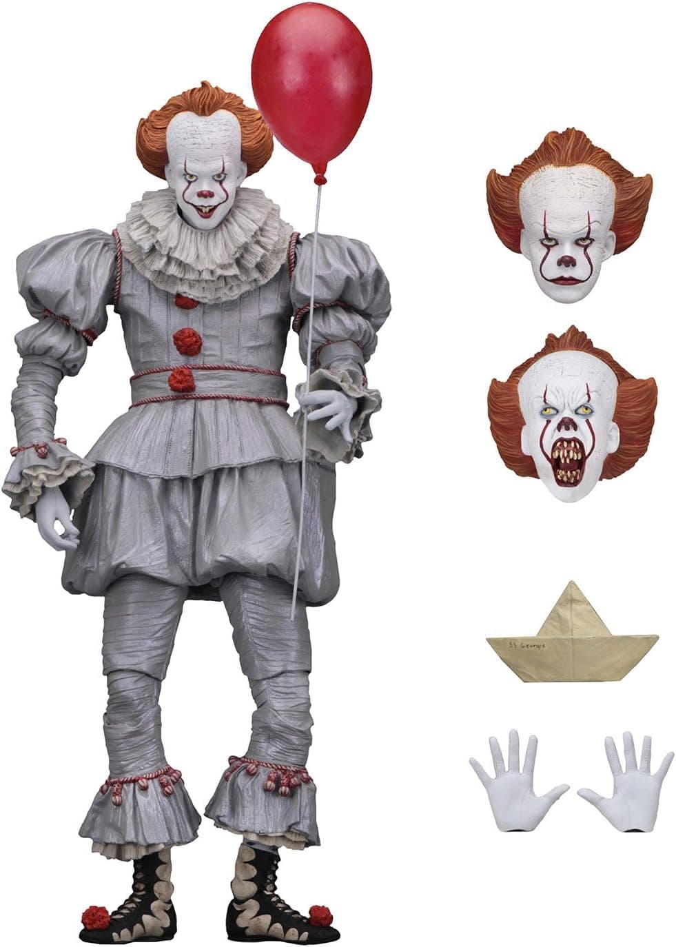 NECA - IT - Figura de acción a escala de 7" - Ultimate Pennywise (2017) | IT 2017 Figura de acción de 7 pulgadas Ultimate Series - Ultimate Pennywise (2017)
