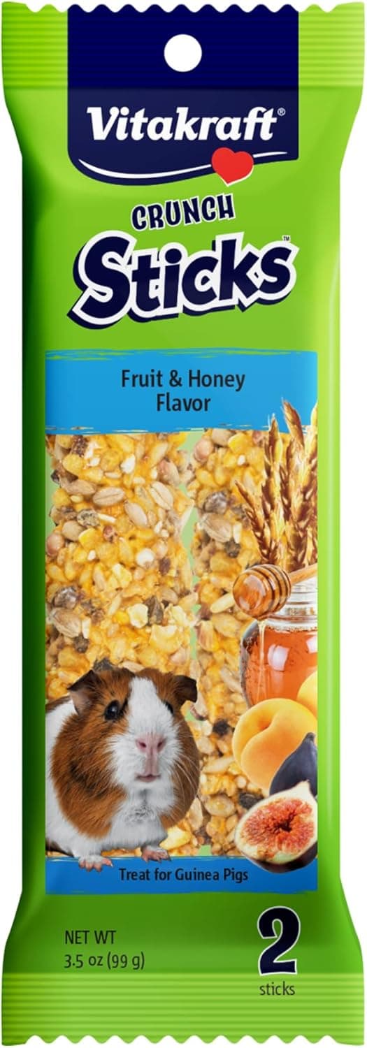 Vitakraft Crunch Sticks Conejillo de Indias Sabor a Fruta y Miel - 2 Sticks