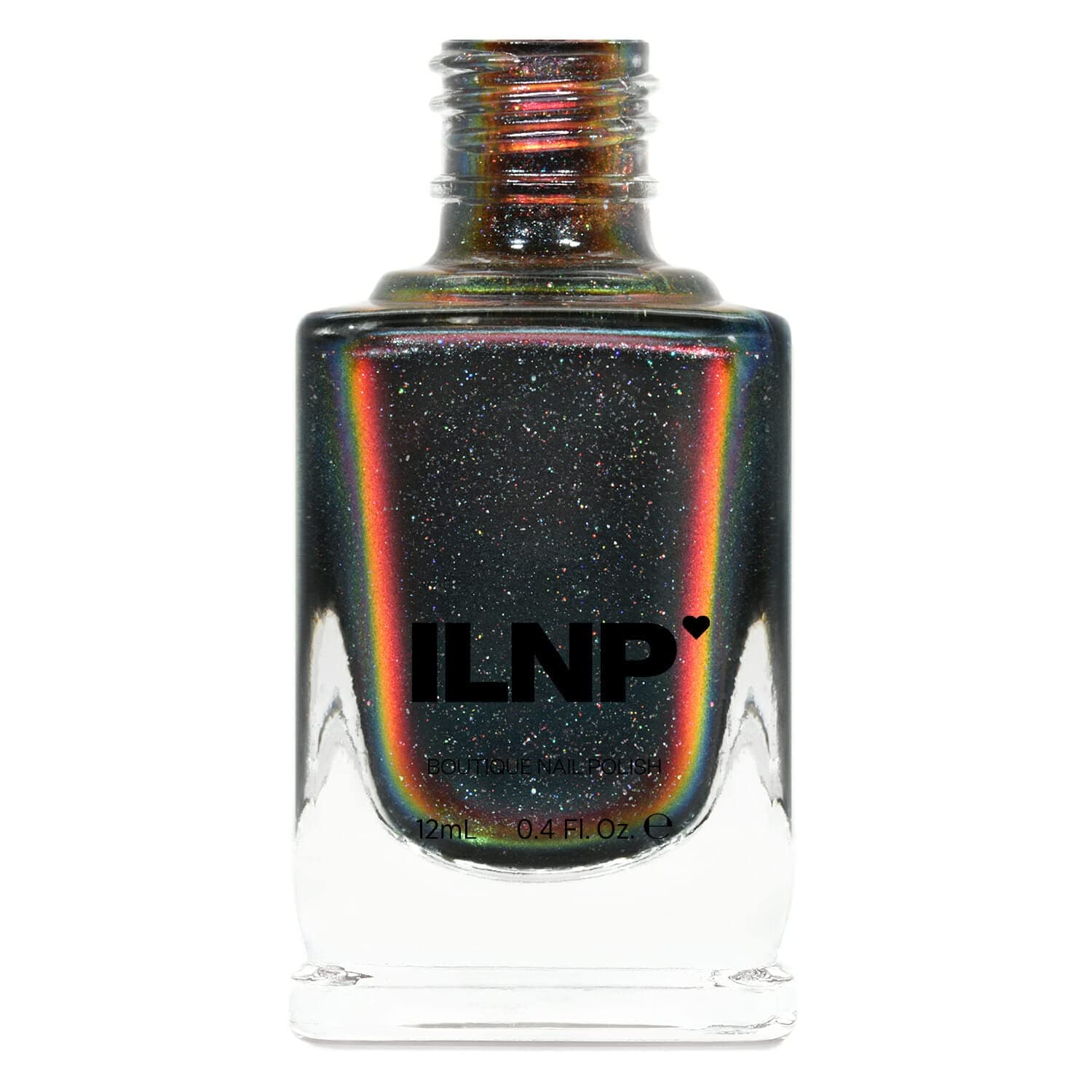 ILNP Eclipse (H) - Esmalte de uñas ultracromado holográfico de negro a rojo