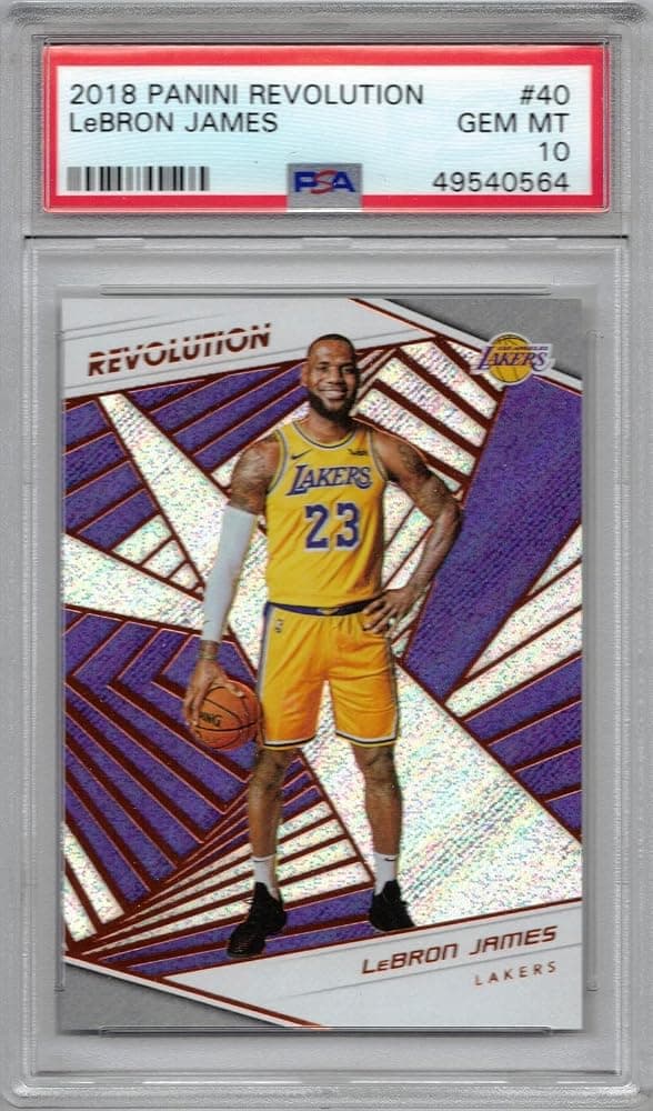 2018-19 Panini Revolution #40 Tarjeta de baloncesto LeBron James Lakers PSA 10 | Clasificado PSA 10 Gem Mint