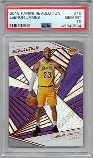 2018-19 Panini Revolution #40 LeBron James Lakers Basketball Card PSA 10 | Graded PSA 10 Gem Mint