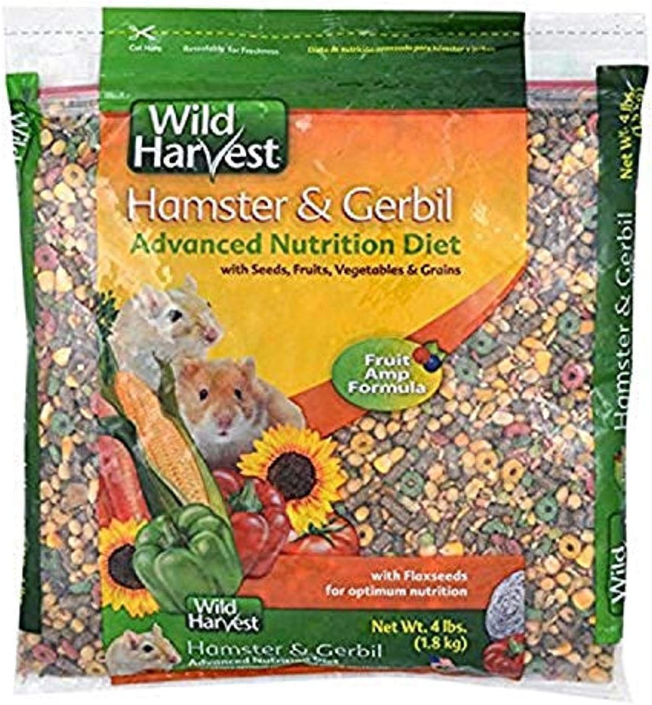 Wild Harvest Dieta de nutrición avanzada para hámster y jerbo, 4 libras, multicolor, talla única (E1950W), 4 libras