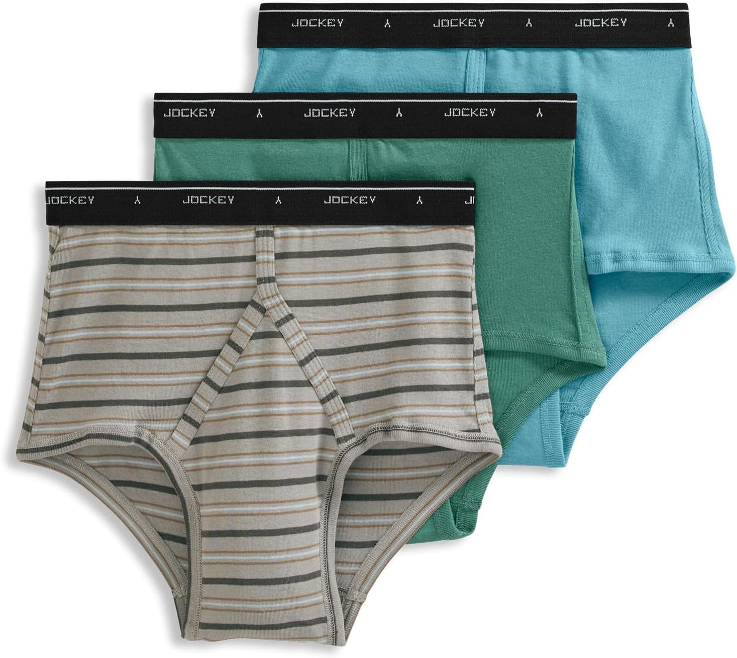 Pack de 3 braguitas Jockey Classic Full Rise - Ropa interior 100% algodón para hombre