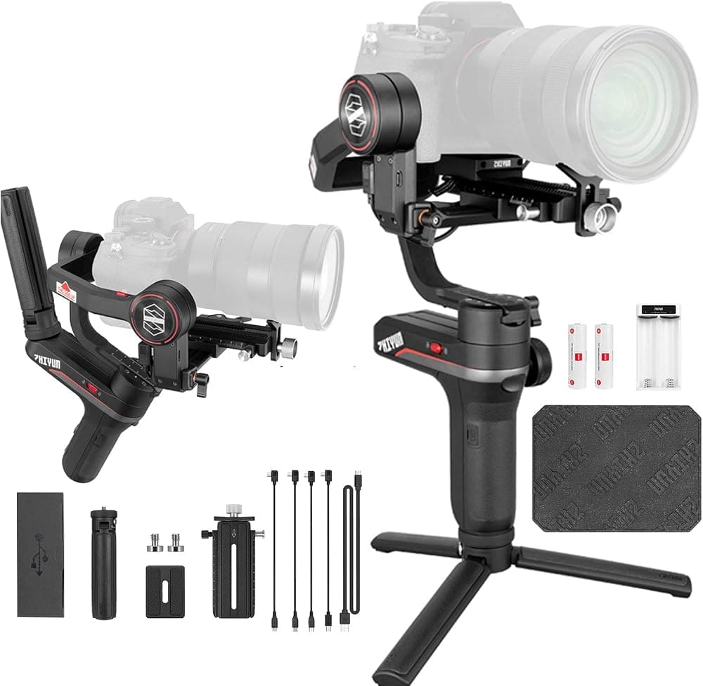 Zhi yun Weebill S Gimbal Estabilizador para cámara sin espejo y DSLR, para Canon 5DIV 5DIII EOS R Sony A7M3 A7R3 A7 III A9 Panasonic S1 GH5s Nikon Z6, cardán de cámara portátil de 3 ejes