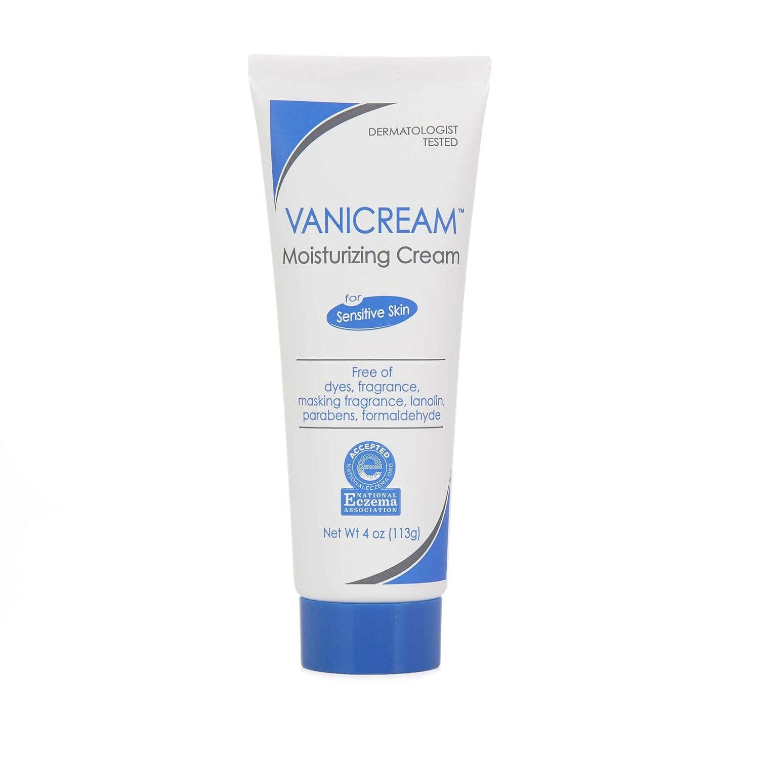 Crema hidratante Vanicream, 4 oz, paquete de 12, formulada sin irritantes comunes para pieles sensibles, crema hidratante para el cuerpo y la cara, restaura la humedad y alivia las áreas irritadas, agrietadas o con picazón