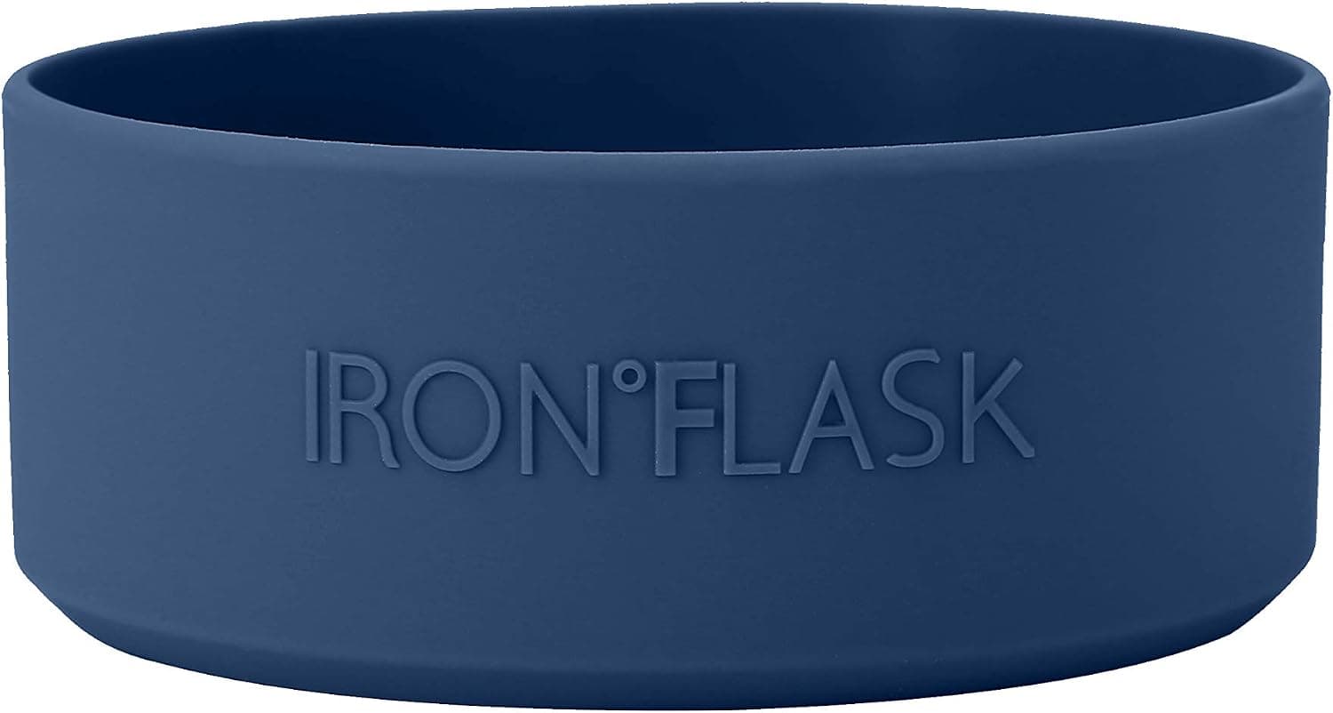 Bota de silicona IRON °FLASK para botellas de agua de 32-40 oz | Bota protectora de silicona para botellas de agua de boca ancha y estrecha de 32 a 40 oz - Protege contra abolladuras y rayones (azul crepúsculo)