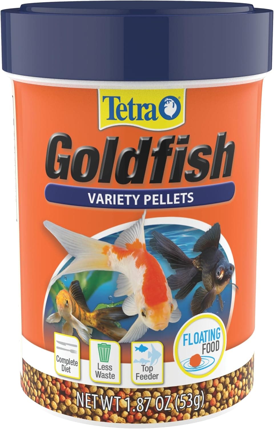 Tetra Goldfish Variedad Pellets Alimento para peces, 1.87 oz