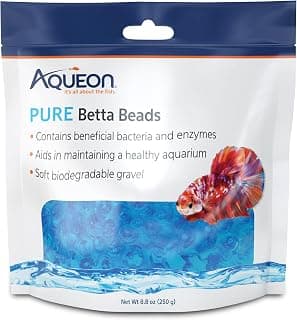 Pure Betta Beads, cuidado del agua para acuarios sin filtrar, mantiene el agua clara y ayuda a descomponer los lodos orgánicos, azul