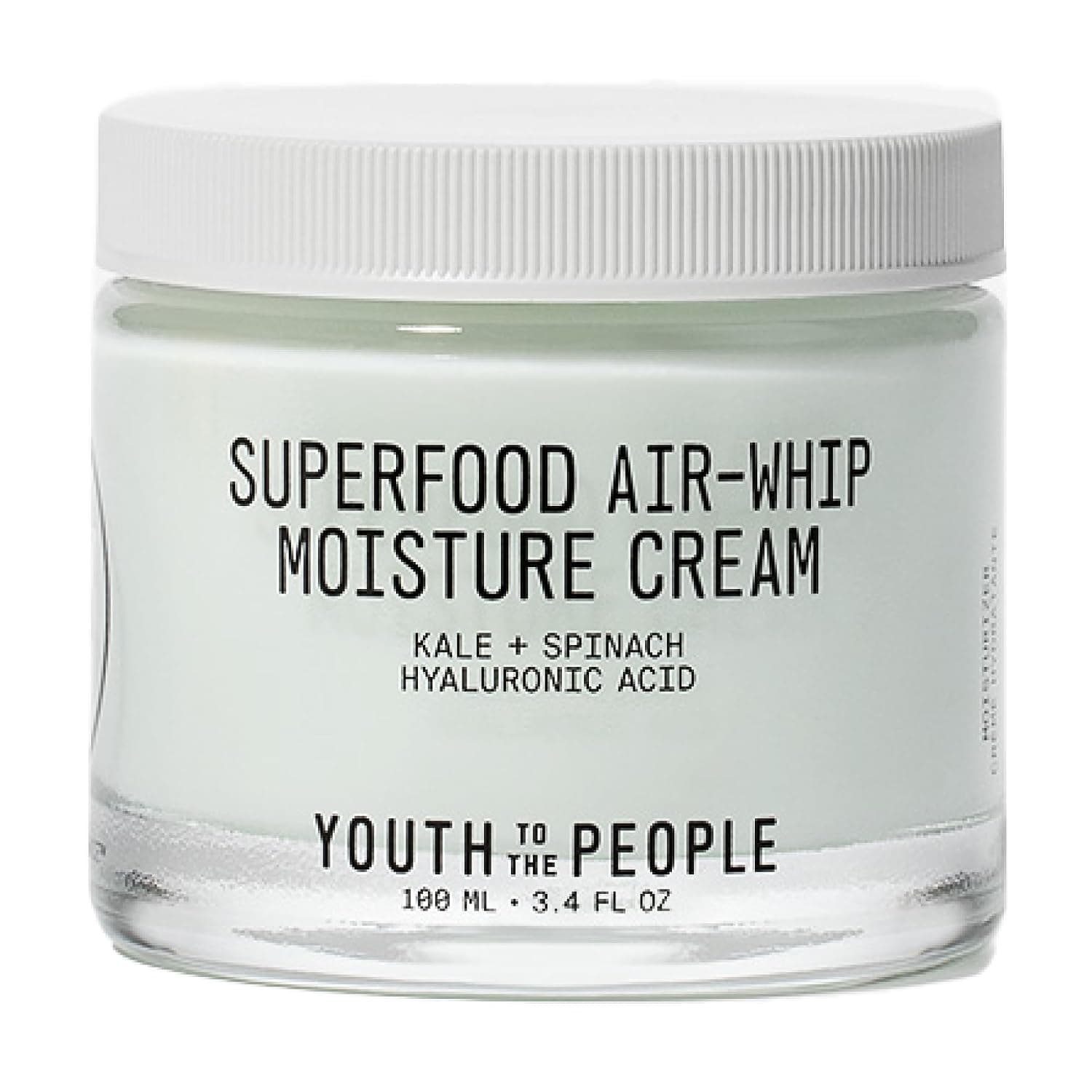 Youth To The People Superfood Air-Whip Face Moisturizer - Lightweight Cream | Hyaluronic Acid Facial Cream - Up to 48H Hydration, Strengthen Skin Barrier, Smooth Fine Lines + Plump Skin, Non-comedogenic