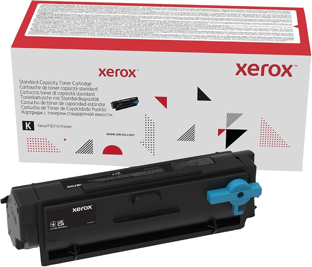 Tóner estándar negro Xerox B310 | Tóner negro genuino y confiable, rendimiento estándar de 3000 páginas, compatibilidad con la impresora Xerox B310