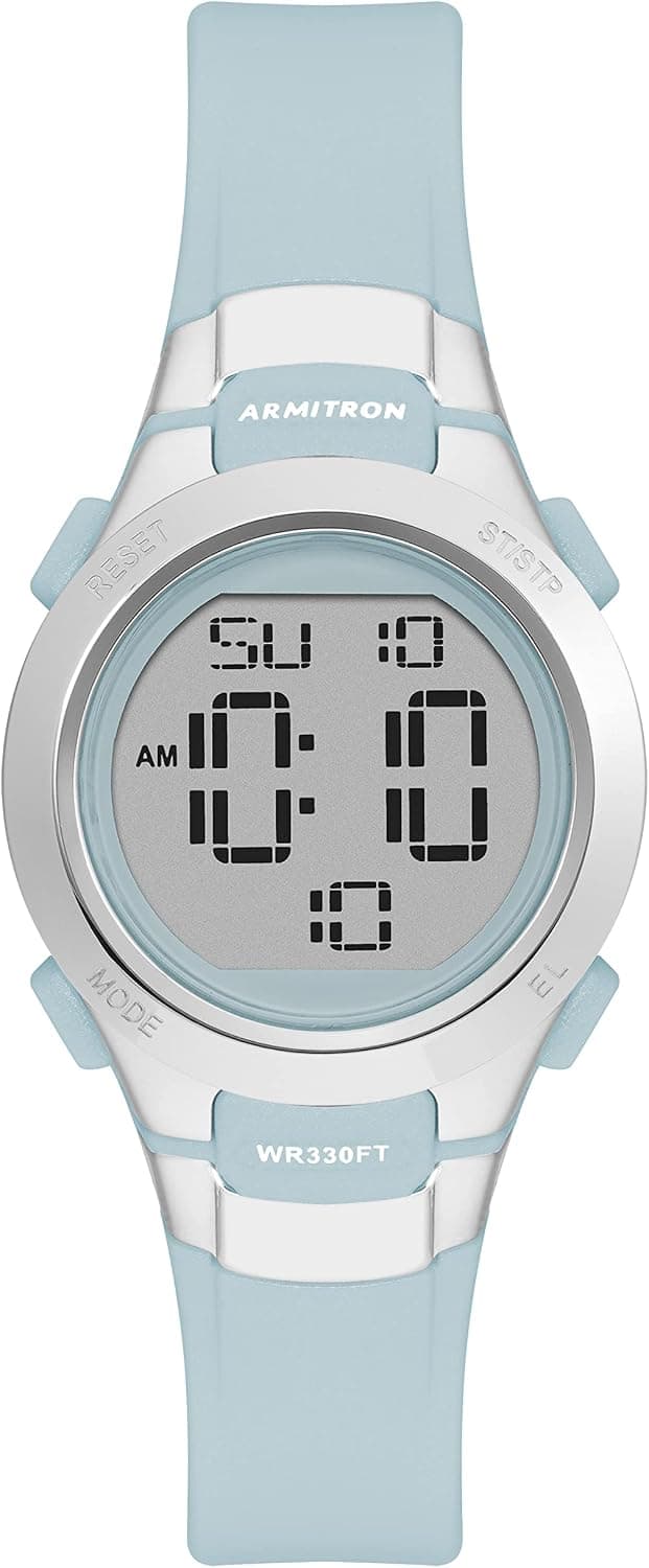 Armitron Sport Reloj cronógrafo digital para mujer con correa de resina, 45/7012