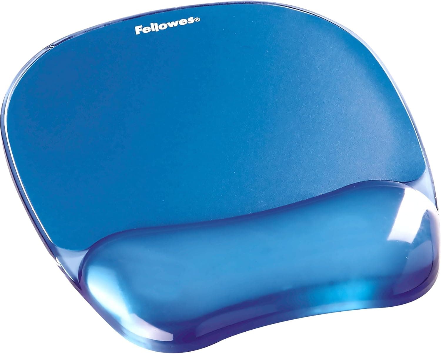 Fellowes Crystals Gel Mouse Pad Reposamuñecas - Azul (91141)
