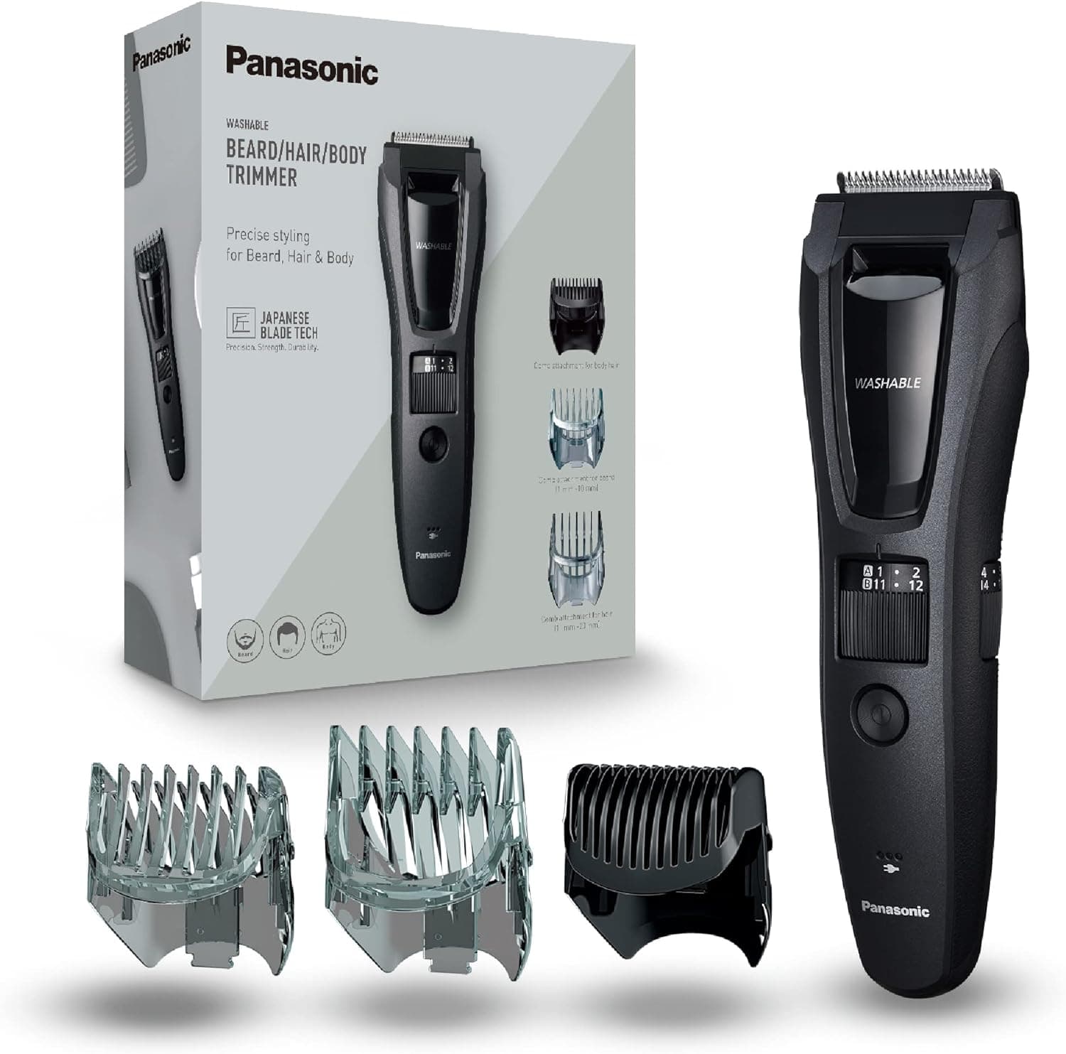 Panasonic ER-GB62 Cortapelos y Barba con 39 Niveles de Corte