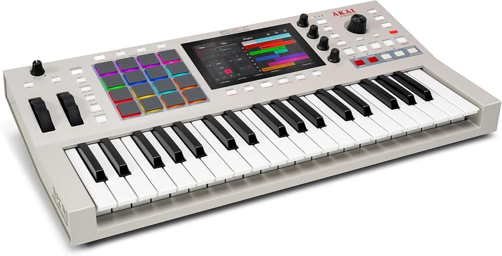 Akai Professional MPC Key 37 G2 Next-Gen Standalone Production Keyboard | Synthesizer for Producers, for Sampling and Sequencing, with USB-C, 37 Keys, 16 MPC Pads, 8-Core Processor, 4GB RAM