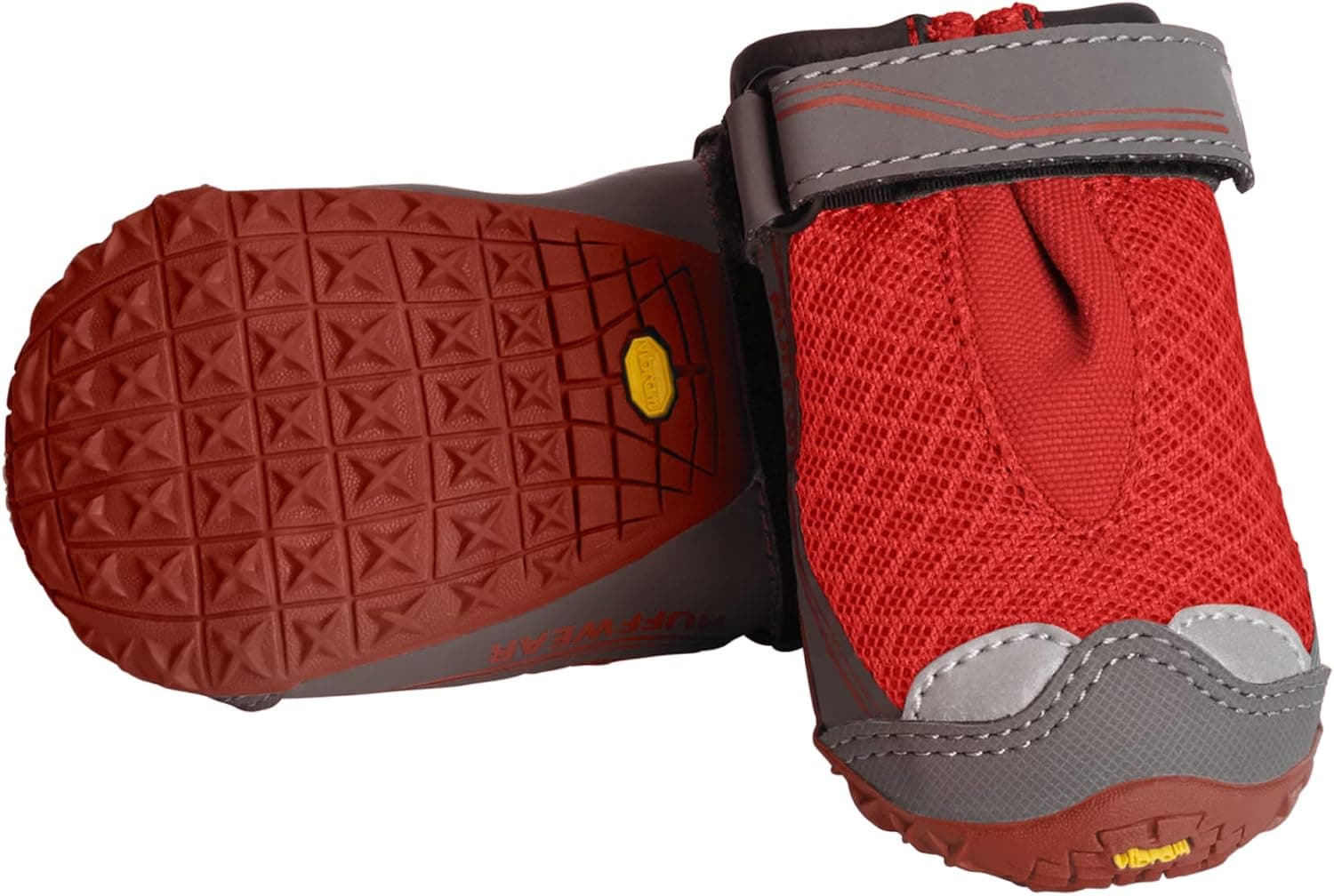 Ruffwear, Grip Trex Dog Shoes, Non-Slip Boots for Hot Pavement & Snow, Weatherproof Paw Protection with Breathable Mesh, Rugged Sole for Hiking, Red Sumac, 1.50" | 2 Shoes (1 pair) Non-Slip Boots for Hot Pavement & Snow, Weatherproof Paw Protection with Breathable Mesh, Rugged Hiking Sole