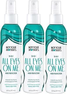 Not Your Mother's All Eyes On Me 10-in-1 Hair Perfector, Adds Shine, 3 Pack | 6 fl oz Each - Heat Protectant for Hair - Moisturizing Detangler Spray and Frizz Control - Berry Vanilla Scent