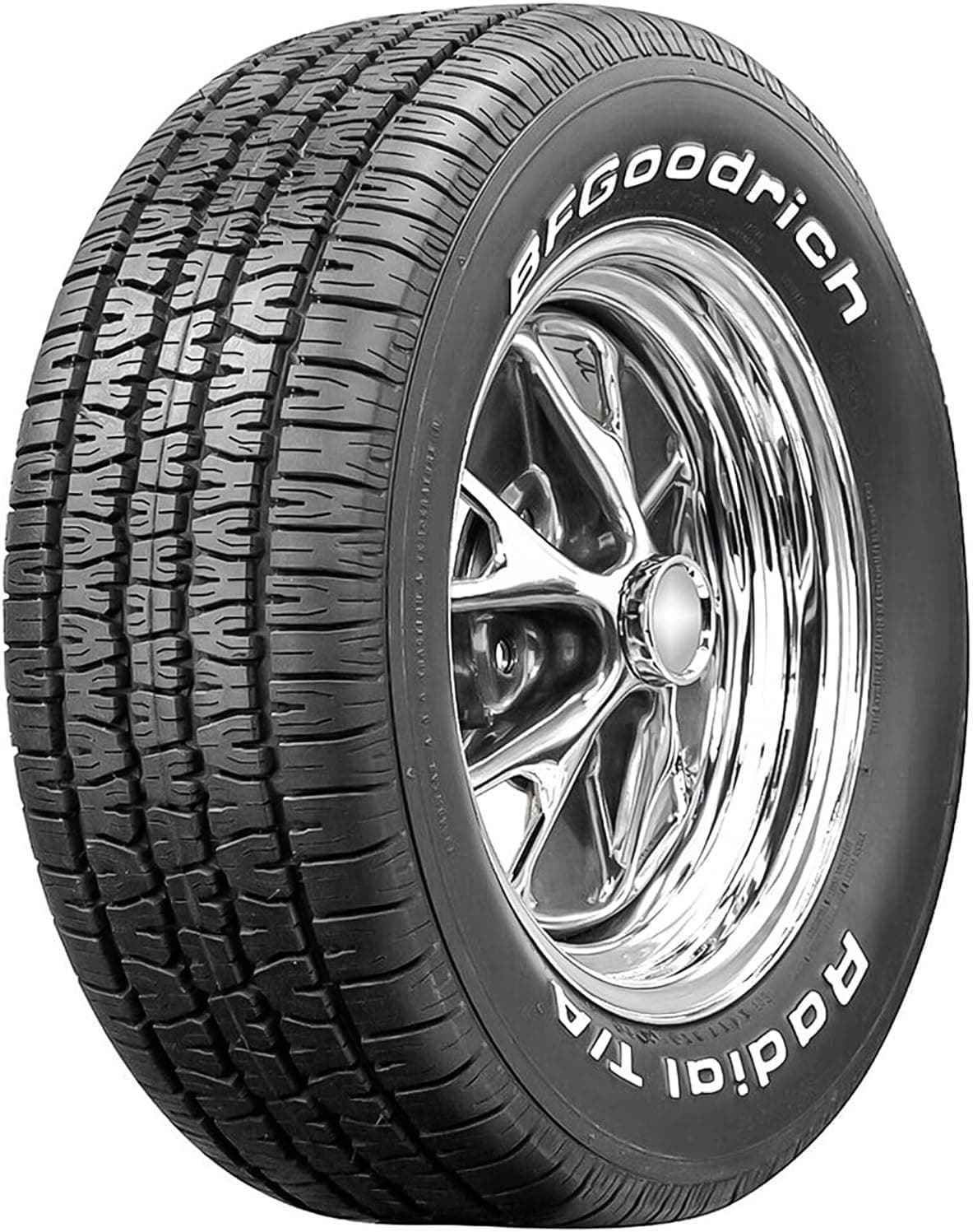 BFGoodrich Radial T/A Neumático para todas las estaciones para turismos, P225/70R14 98S | Turismo de pasajeros Tracción para todas las estaciones Carga estándar nominal 98S Construcción radial Neumático con letras blancas elevadas