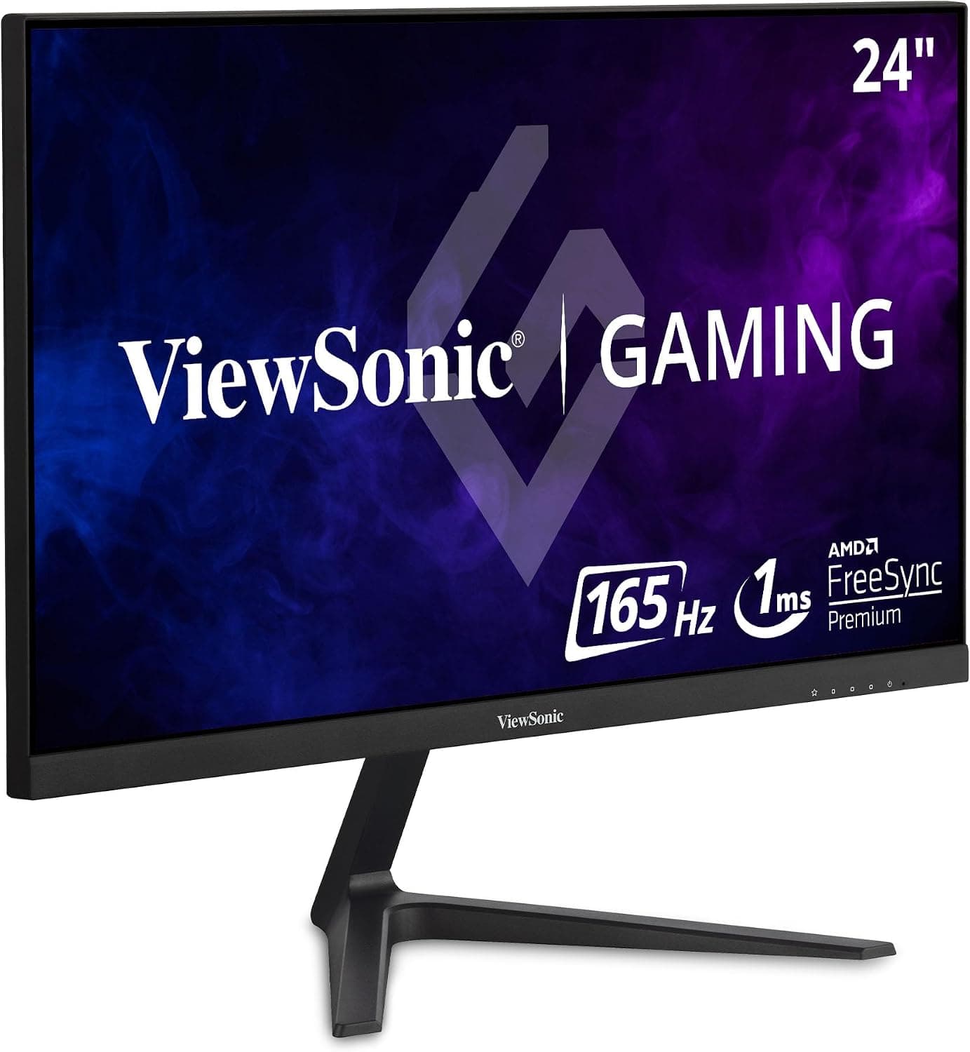 ViewSonic VX2418-P-MHD Monitor para juegos de 24 pulgadas, 1080p, 1 ms, 165 Hz con FreeSync Premium, cuidado de la vista, HDMI y DisplayPort