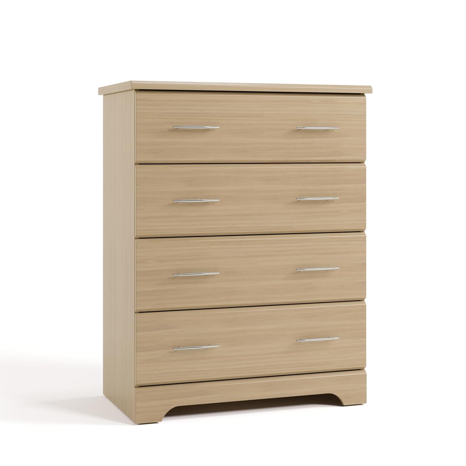 Storkcraft Brookside Cómoda de 4 cajones, madera flotante | GREENGUARD Gold Certified, cómoda para dormitorio infantil, cómoda