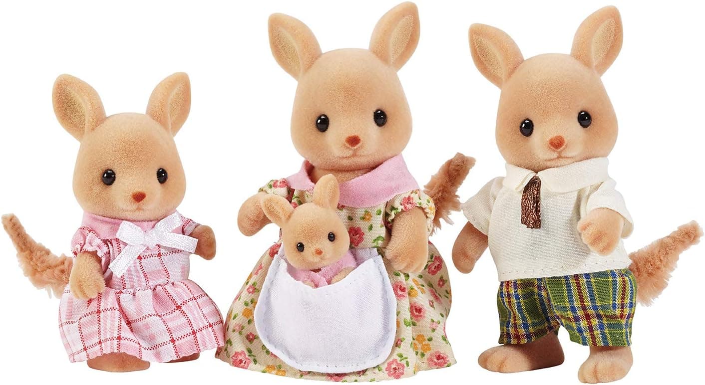 Calico Critters, Familia Hopper Kangaroo, Muñecas, Figuras De Casas De Muñecas, Juguetes Coleccionables