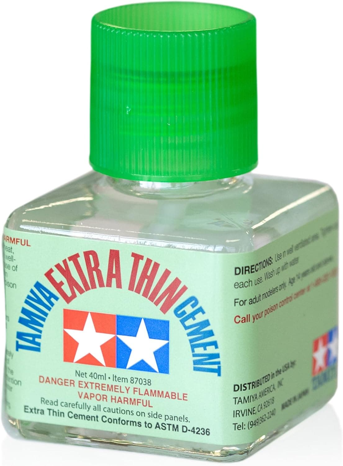 Punta fina de pegamento de cemento extra fino Tamiya 87038 40 ml
