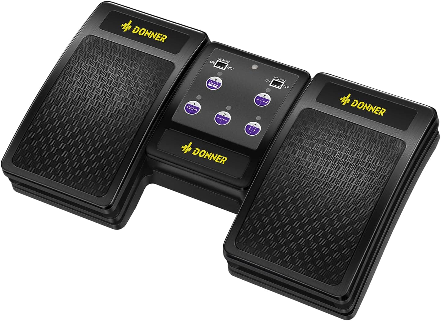 Donner Wireless Bluetooth Page Turner Pedal for iPad Tablets Phone Foot Pedal Rechargeable,Black