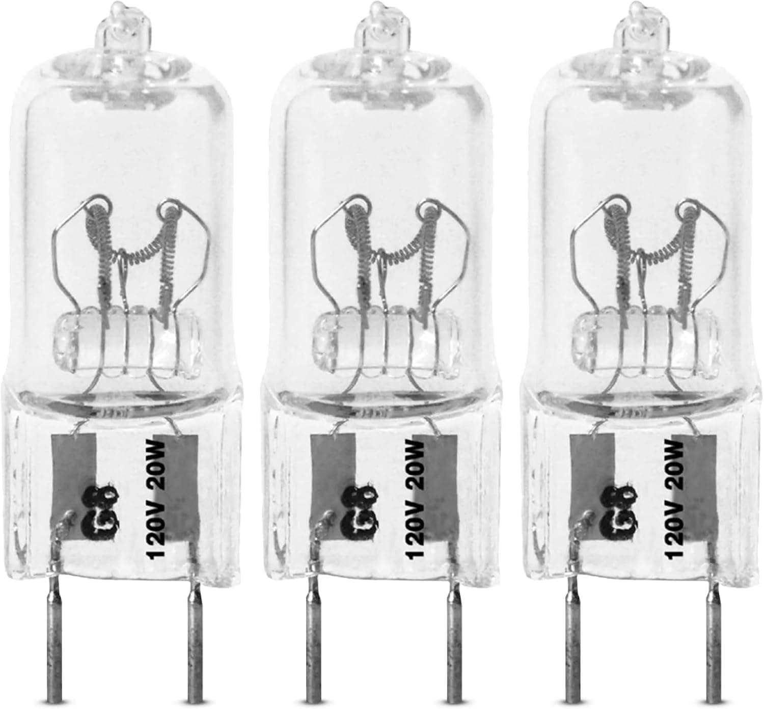 Feit Electric Bombilla halógena de xenón de 20 vatios, regulable, blanco brillante de 3000 K, base bipin G8, 170 lúmenes, 90+ CRI, fría y duradera para debajo del gabinete, acento, pantalla e iluminación de tareas, paquete de 3