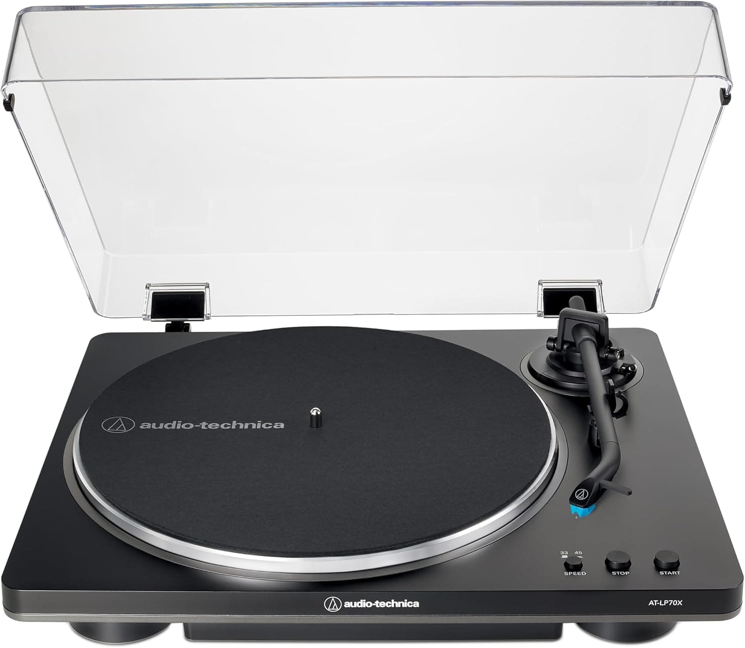 Audio-Technica AT-LP70X Tocadiscos automático (negro/gris)