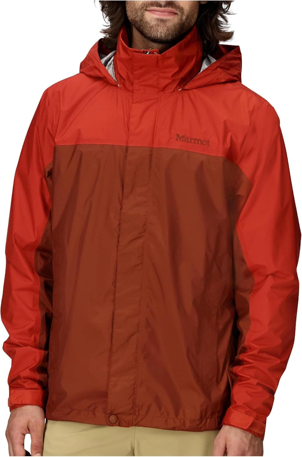 MARMOT Chaqueta impermeable Precip Eco para hombre: 100 % reciclada, transpirable, ligera y plegable