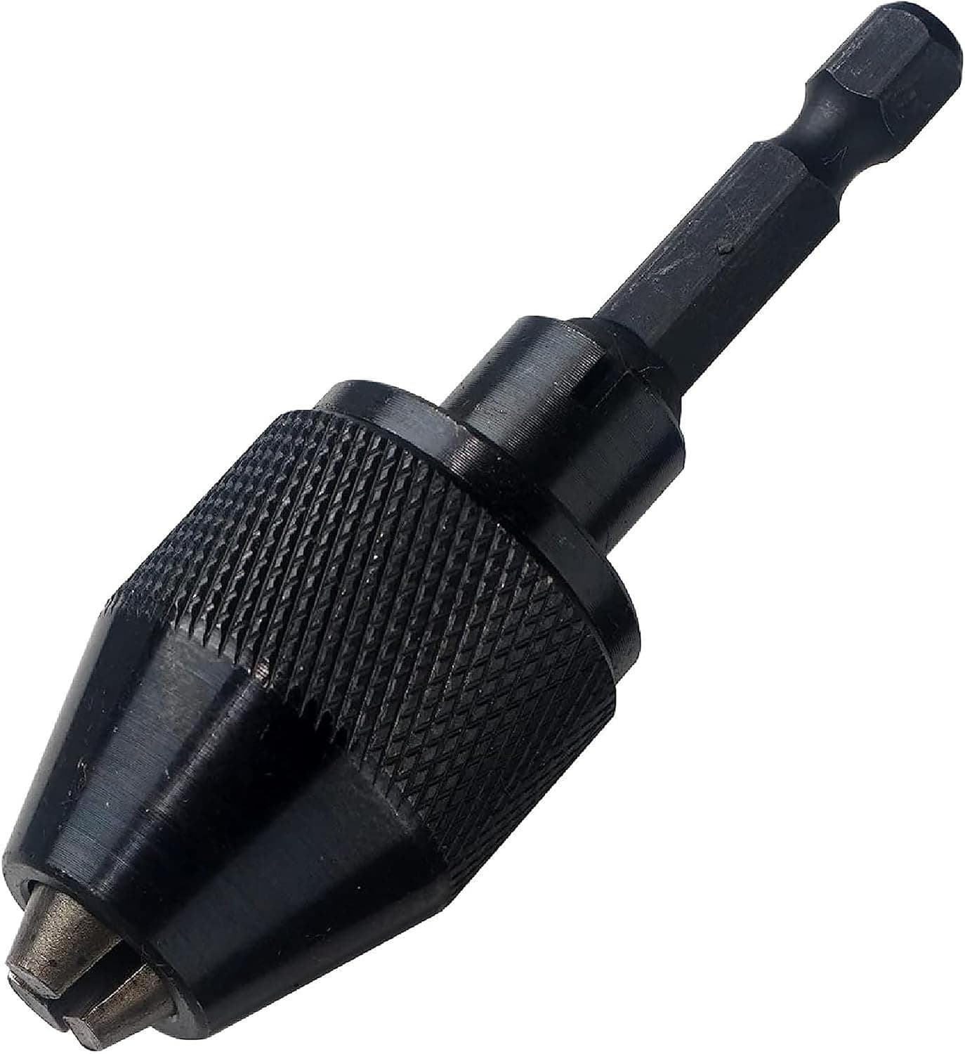 NEIKO 20753A Portabrocas sin llave para destornillador de impacto, adaptador de conversión de portabrocas, vástago hexagonal de 1/4", convierte destornilladores inalámbricos en taladros eléctricos en segundos, para brocas de vástago redondo, no se necesitan llaves