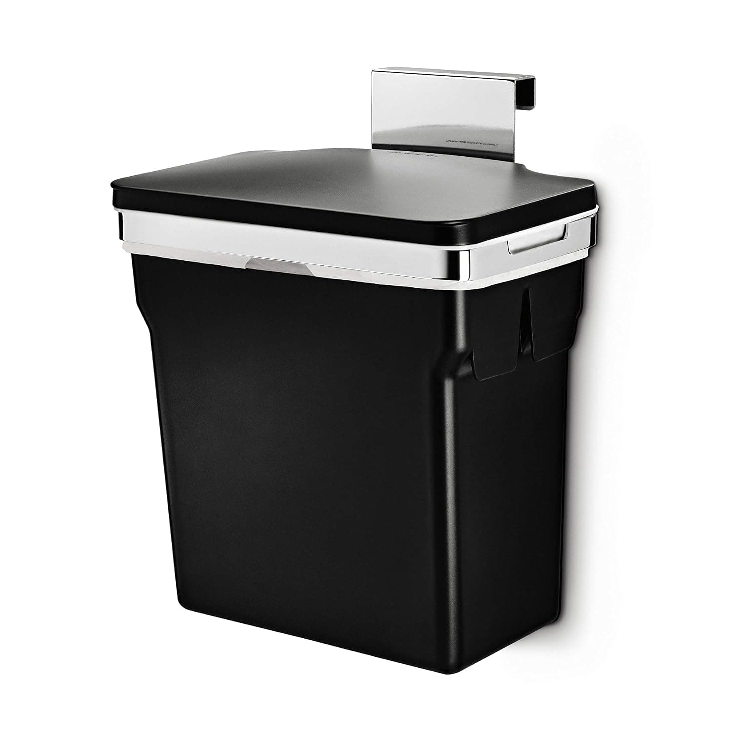 marco de acero resistente para bote de basura en gabinete simplehuman de 10 litros / 2.6 galones, negro