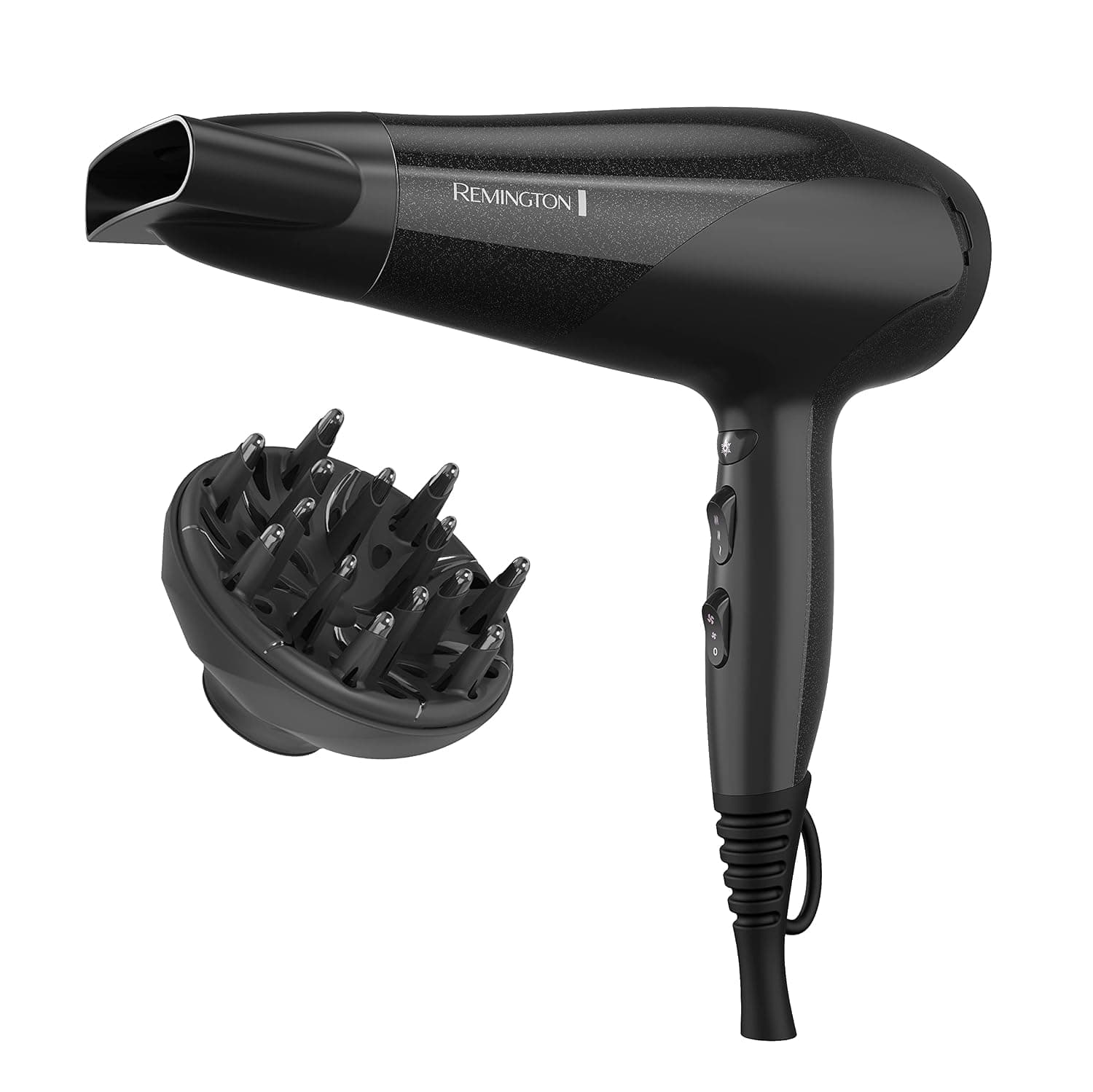 Secador de pelo de cerámica Remington Ionic, 3 ajustes de calor + disparo fresco, 2 velocidades, alto rendimiento