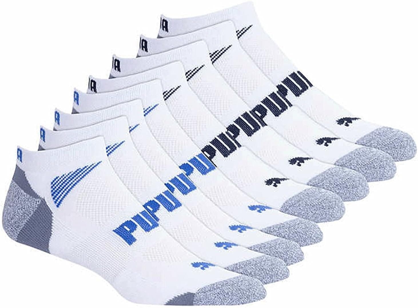 Calcetines de corte bajo PUMA para hombre (paquete de 8)