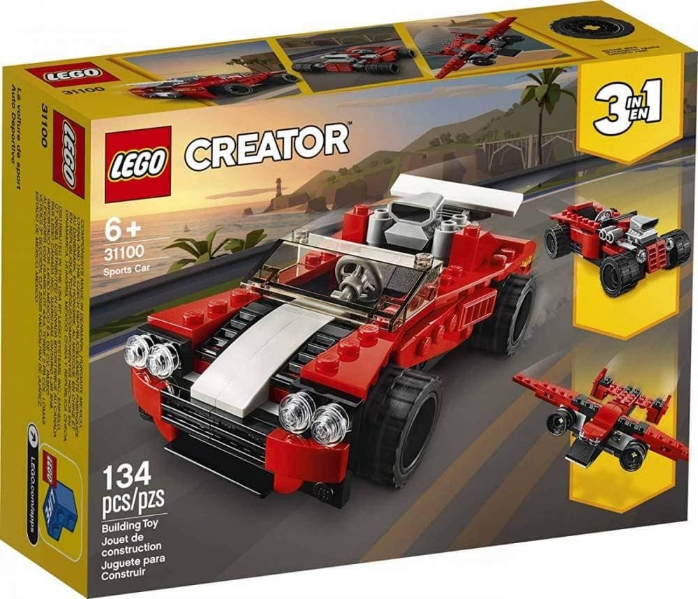 LEGO Creator 3en1 Coche deportivo de juguete 31100 Kit de construcción (134 piezas)