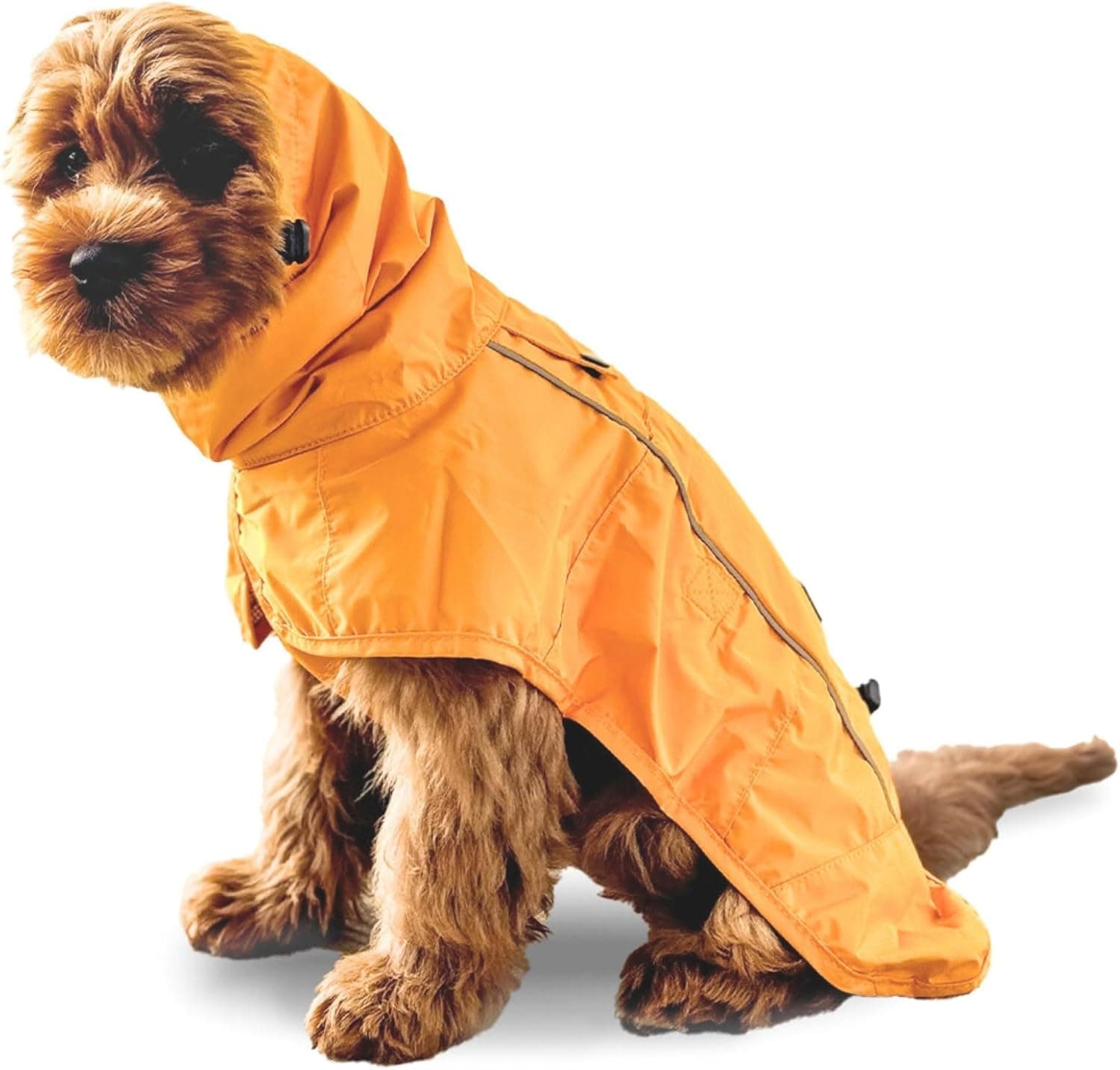 Spark Paws Chubasquero para perro – Chaqueta impermeable con capucha, cobertura completa