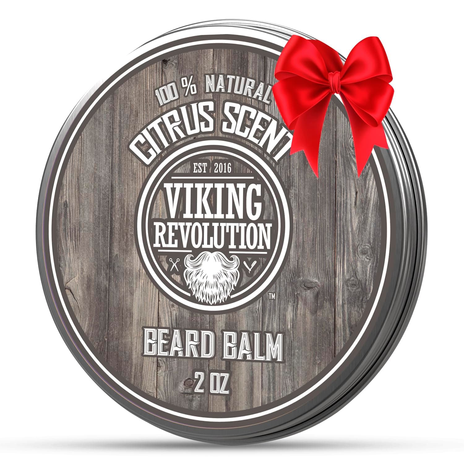 Bálsamo para barba Viking Revolution - Sin perfume - 2 oz | Base de crema nutritiva para peinar, rica en manteca de mango y aceite de argán, perfecta para dar forma y controlar todas las barbas