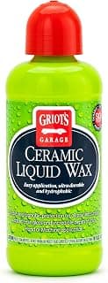 Griots Garage Cera líquida de cerámica para pulido y detalles de automóviles, brillo intenso e hidrofóbico, revestimiento autolimpiante para pintura automática, 10909, 16 oz