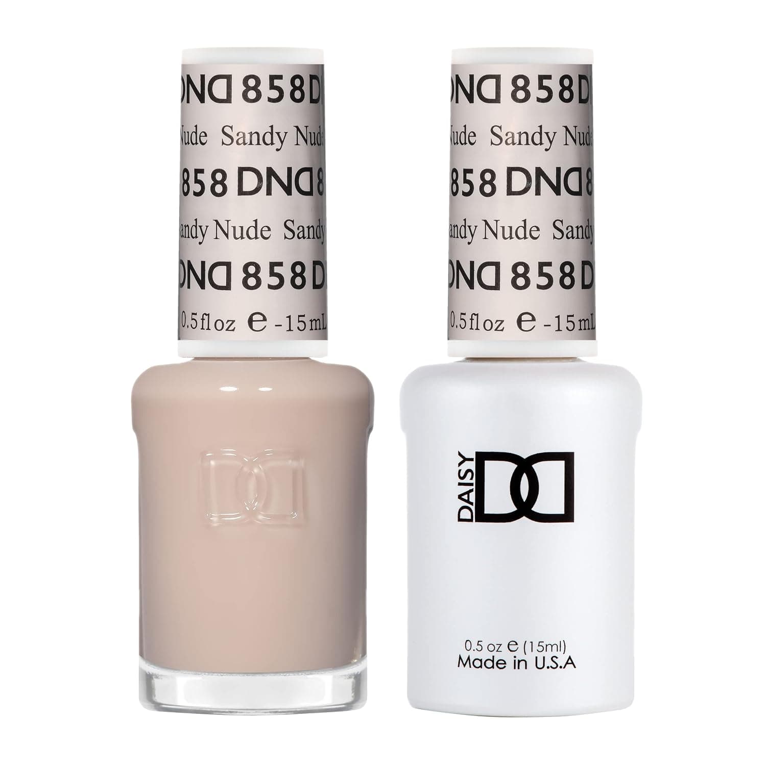 Juego de esmalte de gel DND, colección Sheer, esmalte de gel UV/LED y laca de uñas seca al aire, dúo de esmalte sin astillas a juego, 0.5 onzas líquidas cada uno