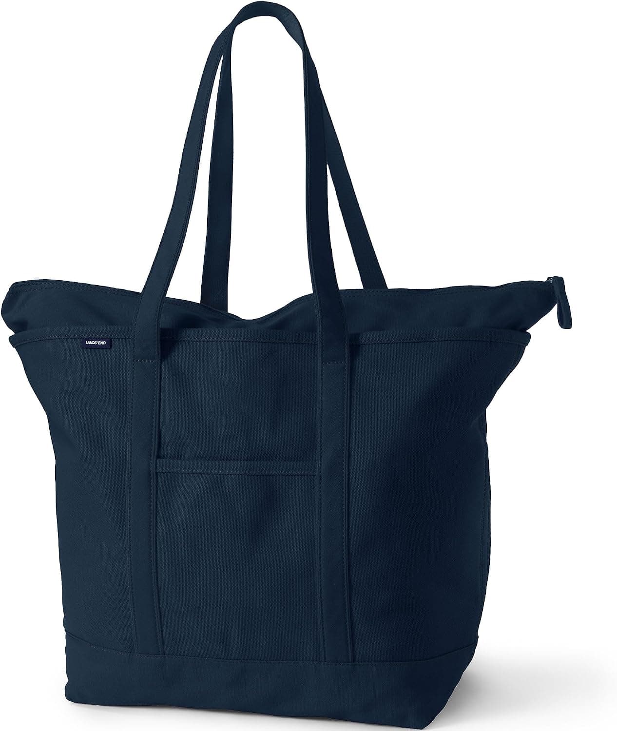 Bolso tote de lona con cremallera superior de Lands' End
