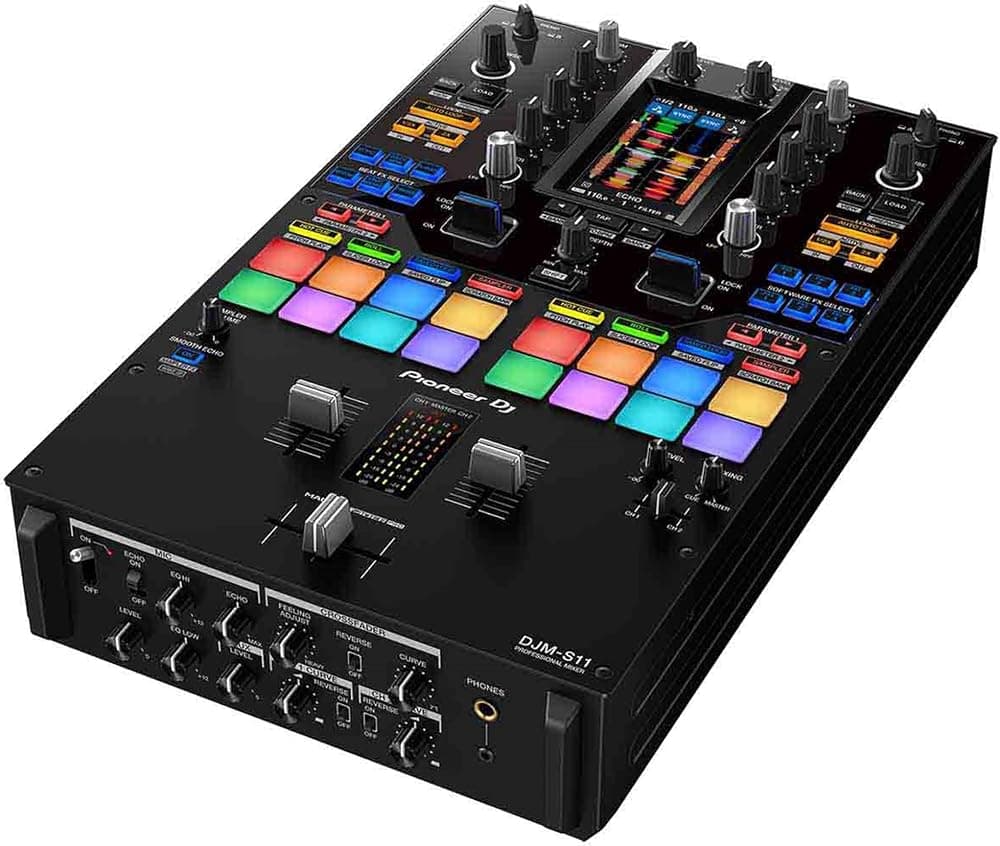 DJM-S11 Mezclador de DJ profesional de 2 canales estilo Scratch para Serato DJ Pro o Rekordbox