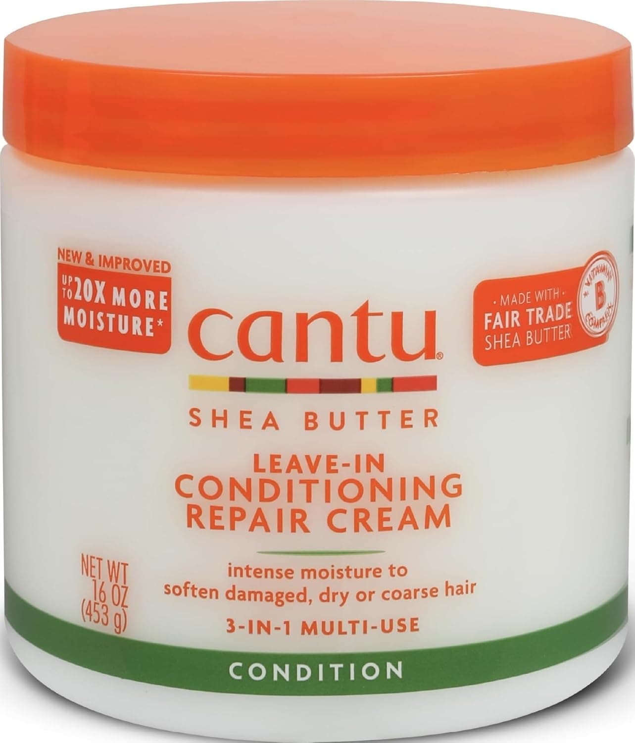 Cantu Leave-In Conditioning Repair Cream with Shea Butter, 16 oz