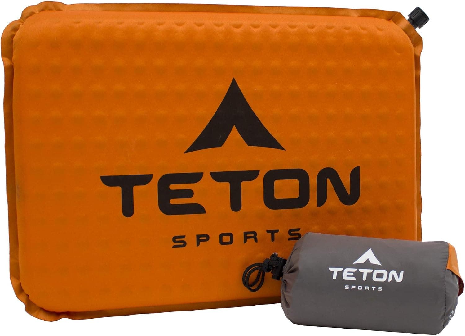 Cojín para asiento de camping Teton; Asiento del estadio; silla de oficina; almohadilla para automóvil; Inflable, Naranja