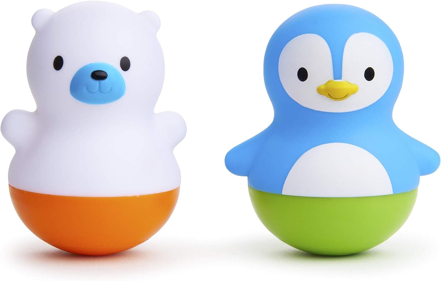 Munchkin® Bath Bobbers Juguete de baño sin moho para bebés y niños pequeños, a partir de 6 meses, oso polar/pingüino