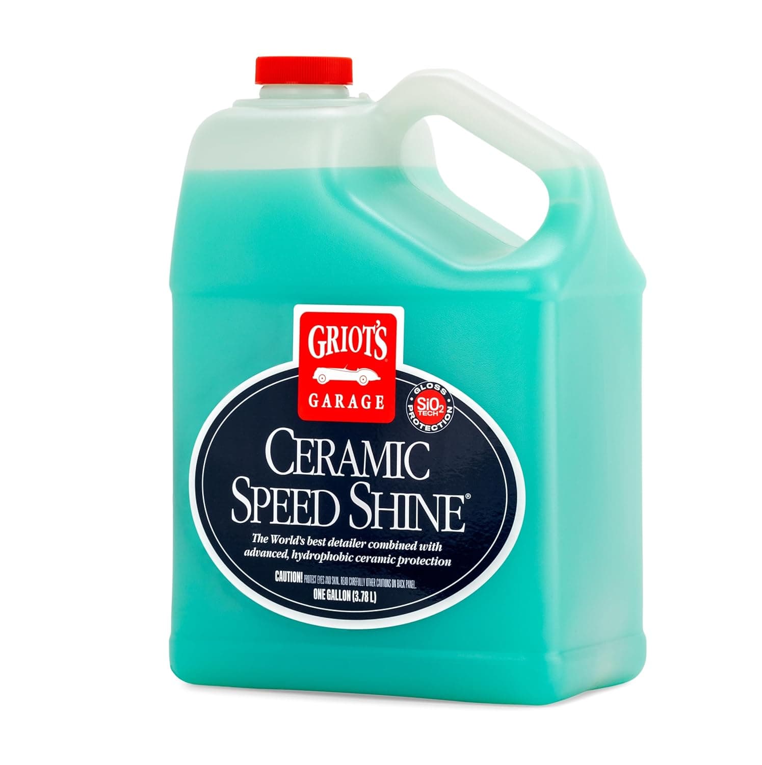 Griot's Garage Ceramic Speed Shine Detail Spray para detalles de automóviles, proporciona un acabado de alto brillo y extiende la vida útil de los recubrimientos, 10986, un galón